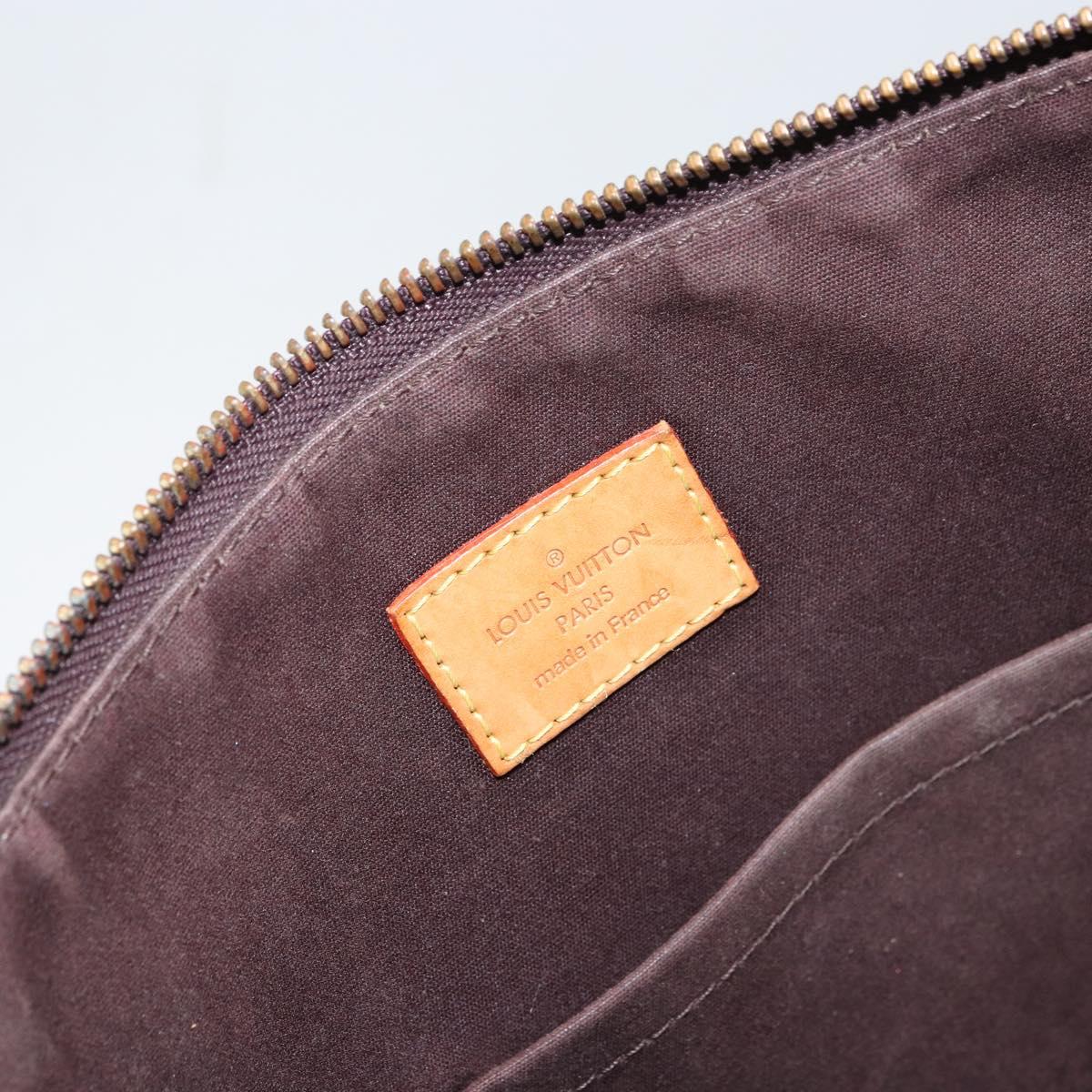 LOUIS VUITTON Monogram Vernis Bellevue GM Tote Bag Amarante M93589 Auth BA8883