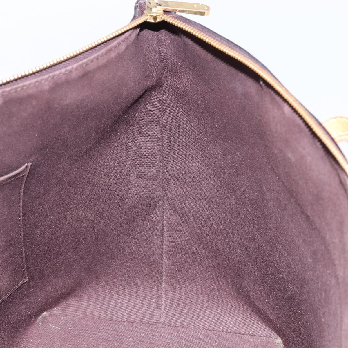 LOUIS VUITTON Monogram Vernis Bellevue GM Tote Bag Amarante M93589 Auth BA8883