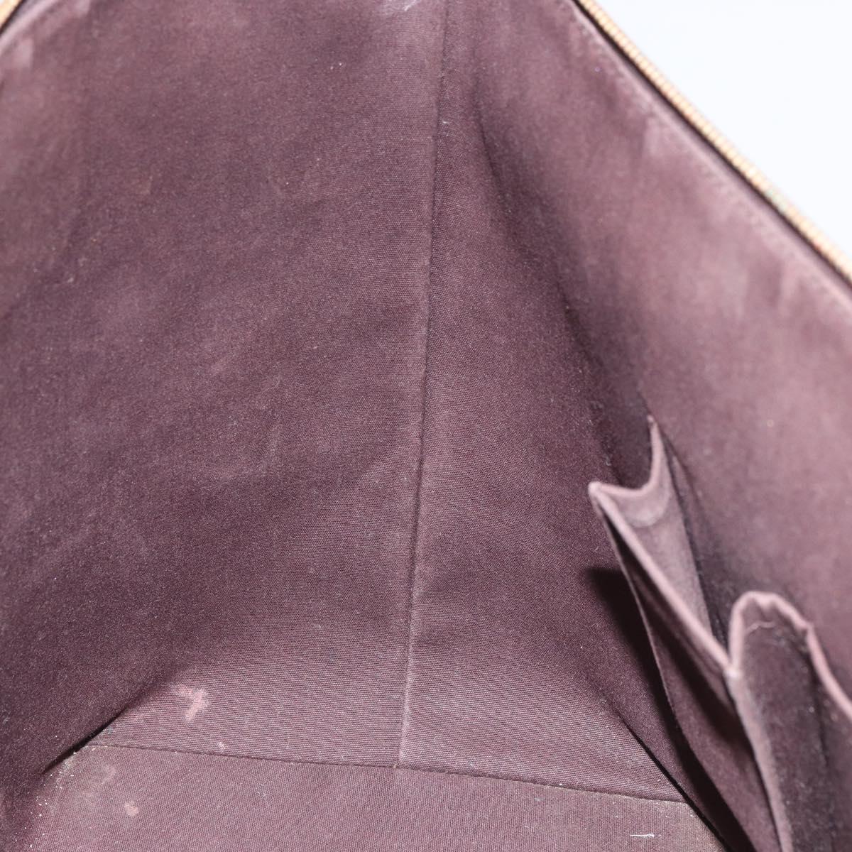 LOUIS VUITTON Monogram Vernis Bellevue GM Tote Bag Amarante M93589 Auth BA8883