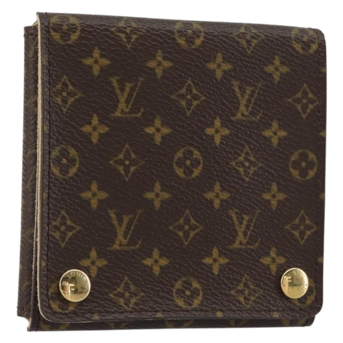LOUIS VUITTON Monogram Jewelry case Jewelry Box LV Auth BA8893
