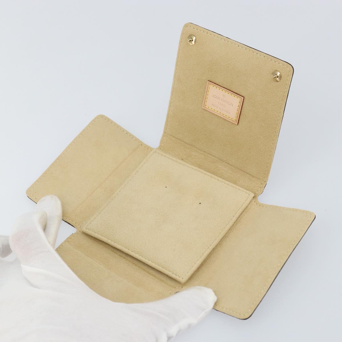 LOUIS VUITTON Monogram Jewelry case Jewelry Box LV Auth BA8893