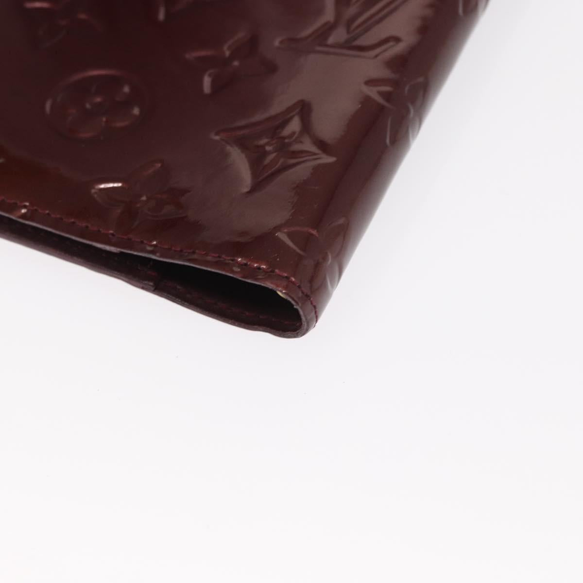 LOUIS VUITTON Vernis Agenda PM Day Planner Cover Amarante R21026 LV Auth BA8894