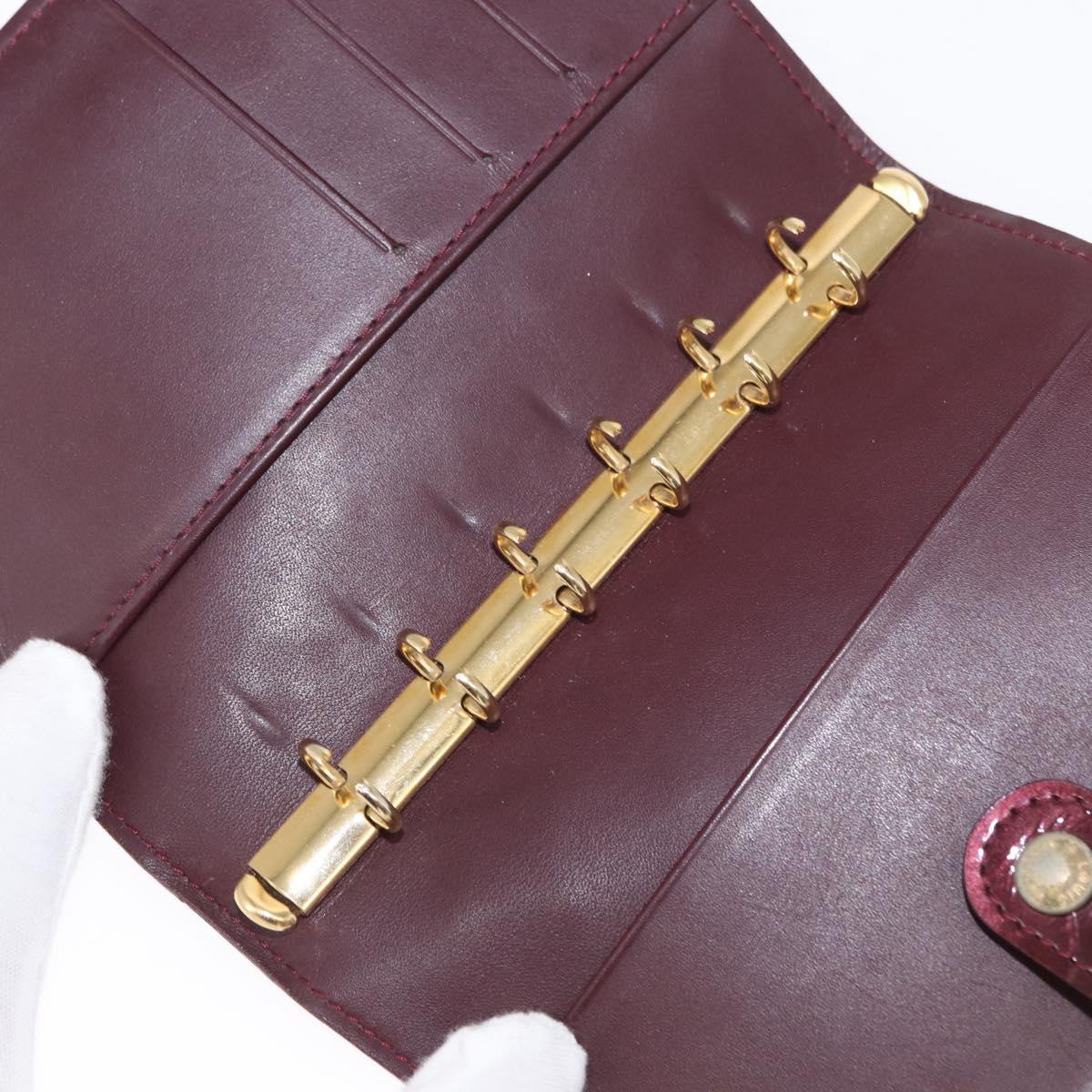 LOUIS VUITTON Vernis Agenda PM Day Planner Cover Amarante R21026 LV Auth BA8894