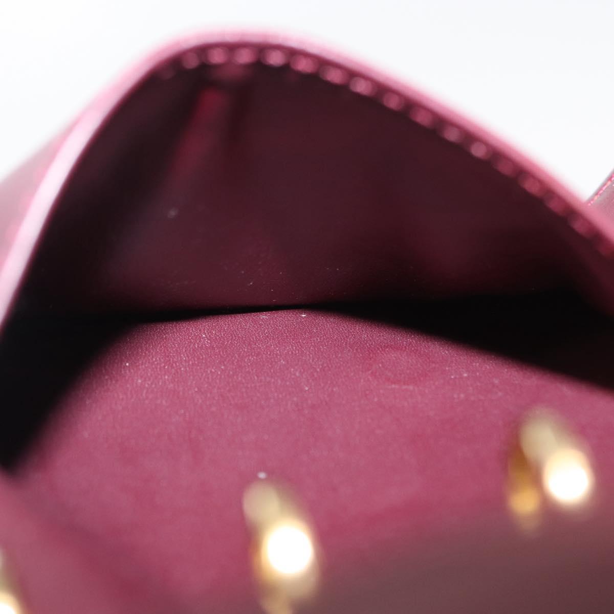 LOUIS VUITTON Vernis Agenda PM Day Planner Cover Amarante R21026 LV Auth BA8894