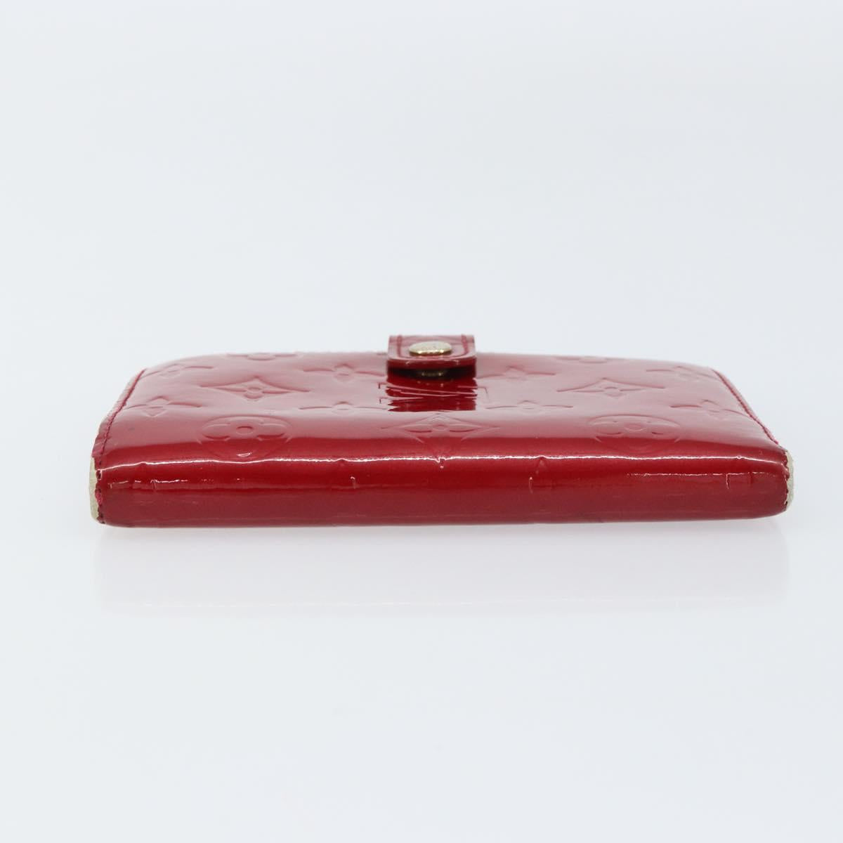 LOUIS VUITTON Monogram Vernis Agenda PM Day Planner Cover Red R21016 Auth BA8895