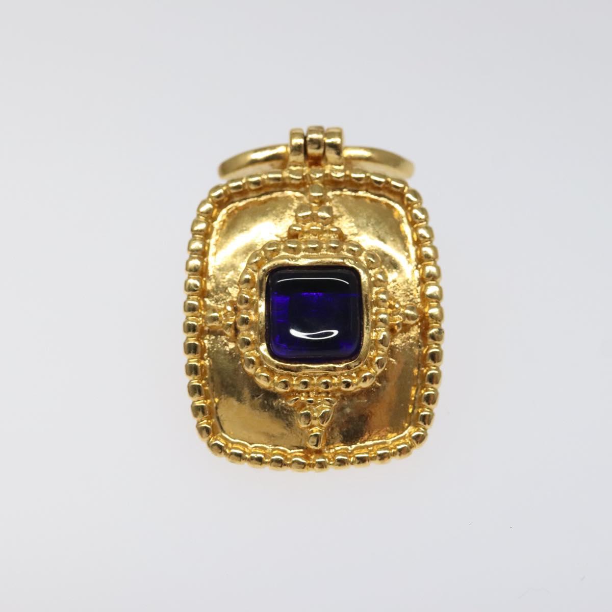 CHANEL Earring metal Gold CC Auth BA889AM