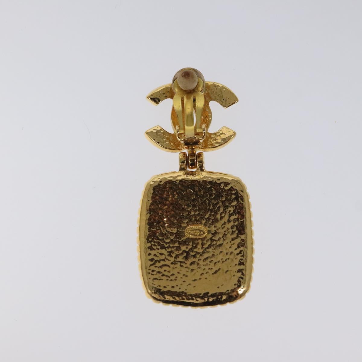 CHANEL Earring metal Gold CC Auth BA889AM