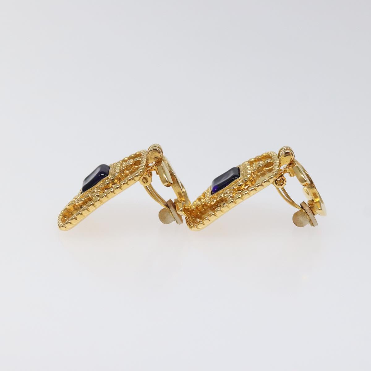 CHANEL Earring metal Gold CC Auth BA889AM