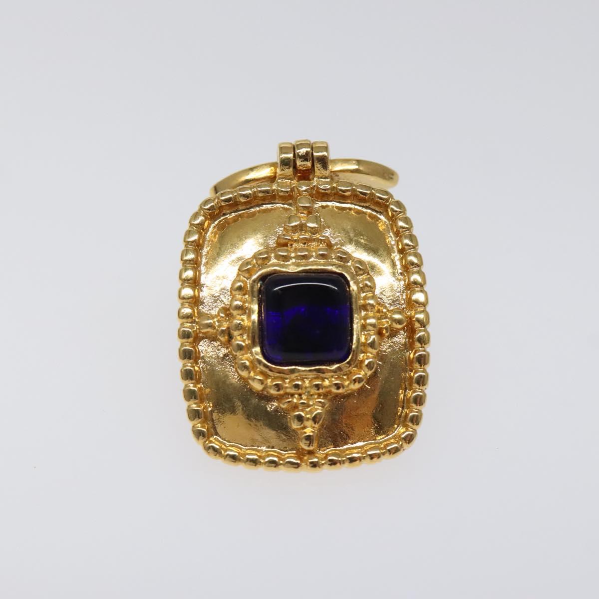CHANEL Earring metal Gold CC Auth BA889AM
