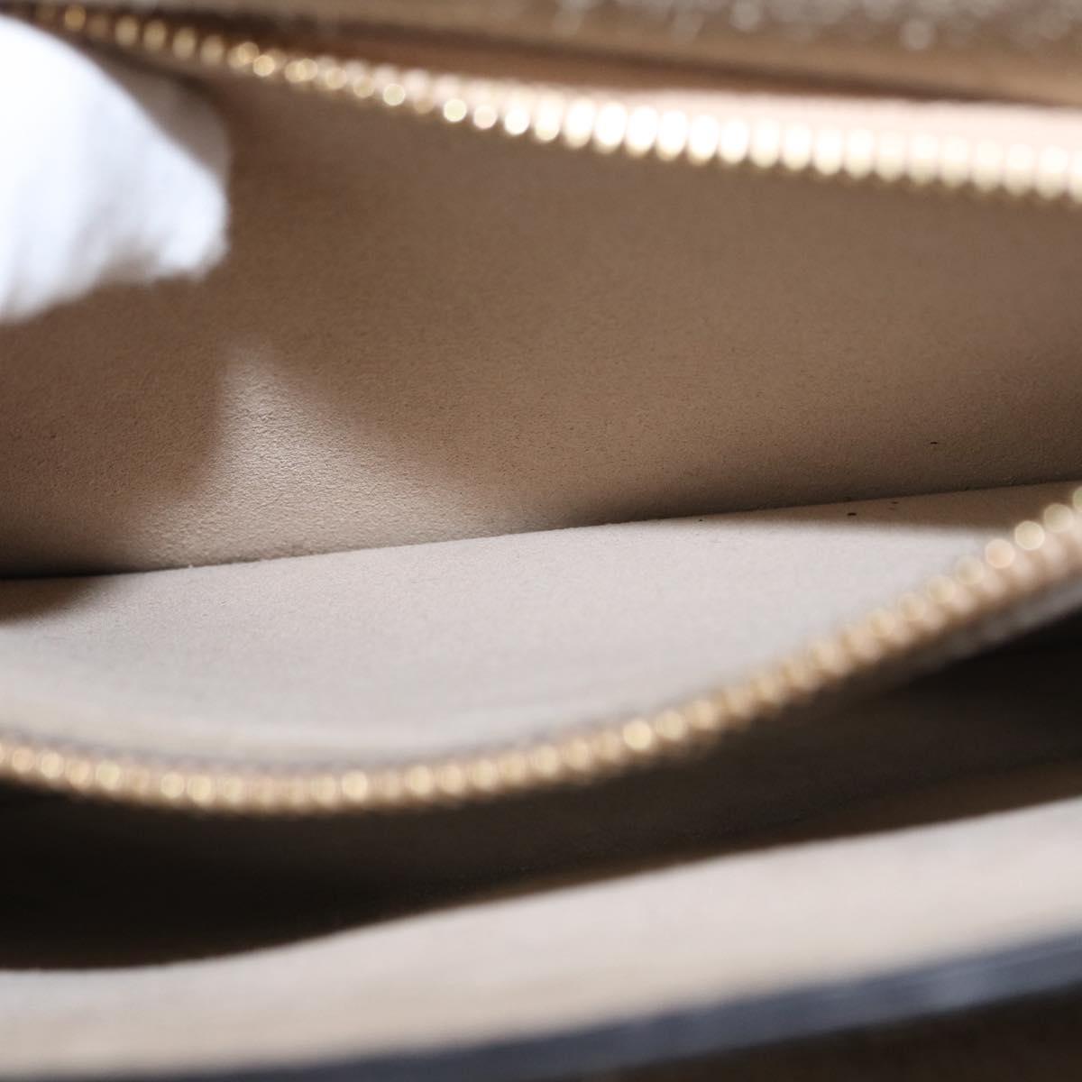 Chloe Fay Shoulder Bag Suede Leather Beige Gold Auth BA8909