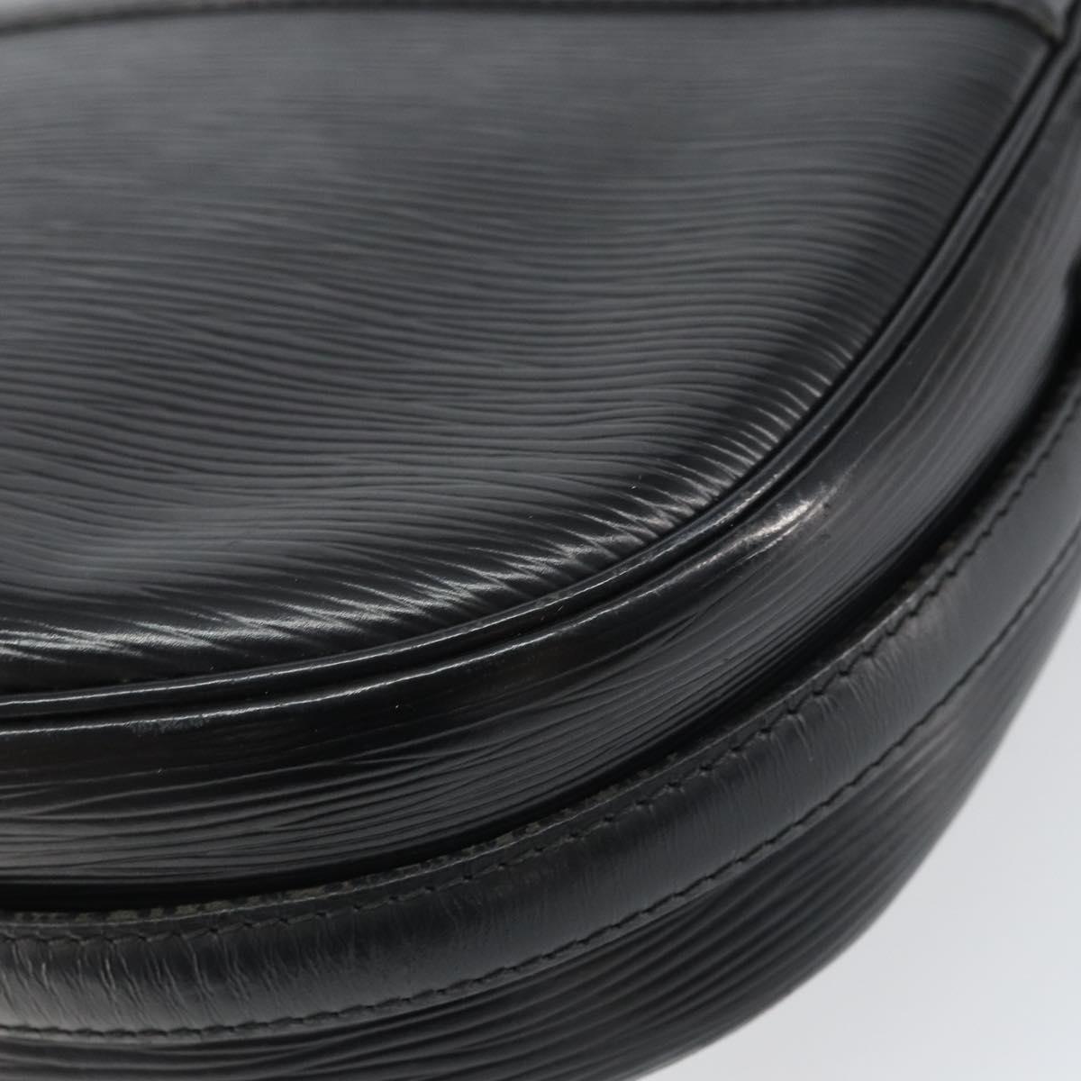 LOUIS VUITTON Epi Jeune Fille MM Shoulder Bag Black M52152 LV Auth BA8955