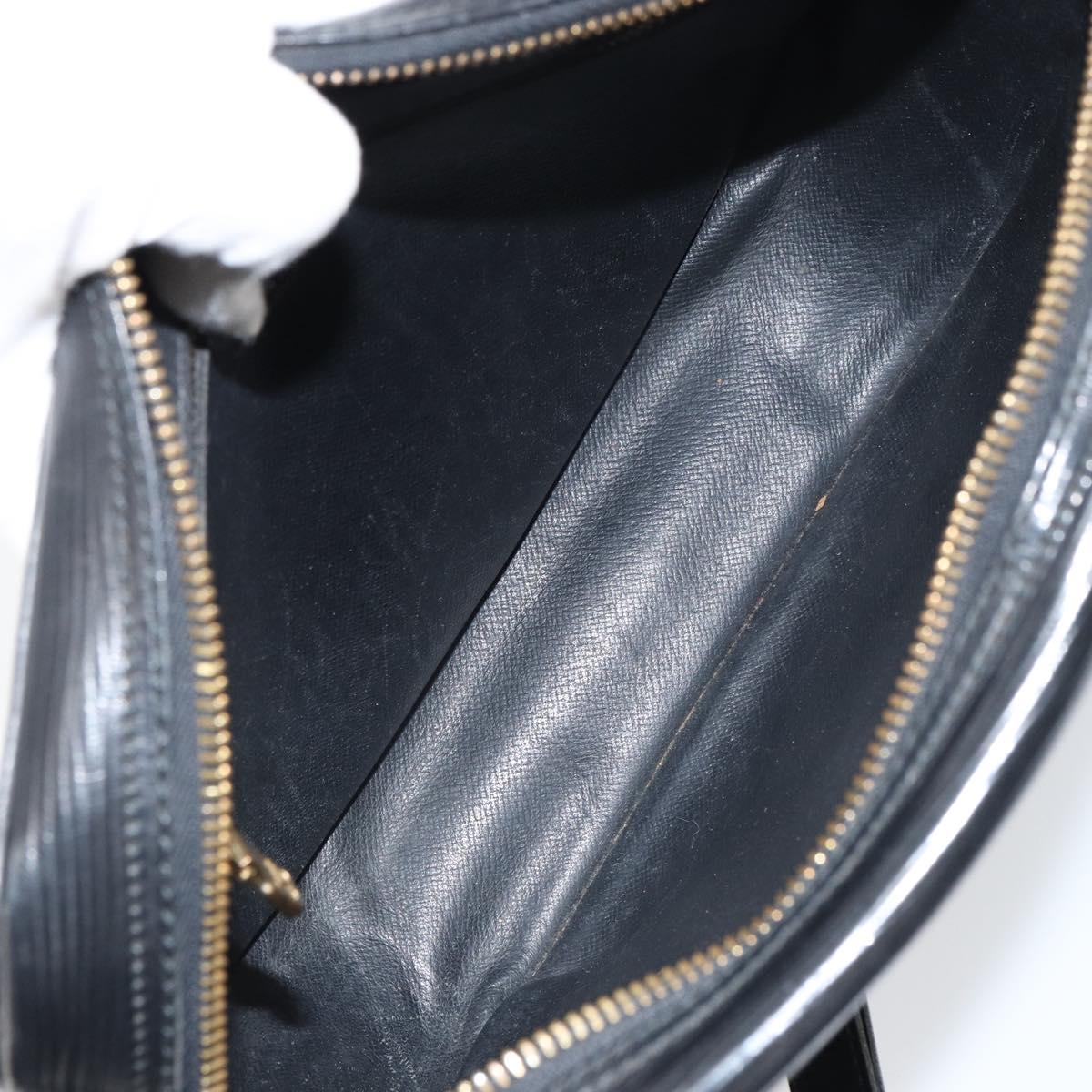 LOUIS VUITTON Epi Jeune Fille MM Shoulder Bag Black M52152 LV Auth BA8955