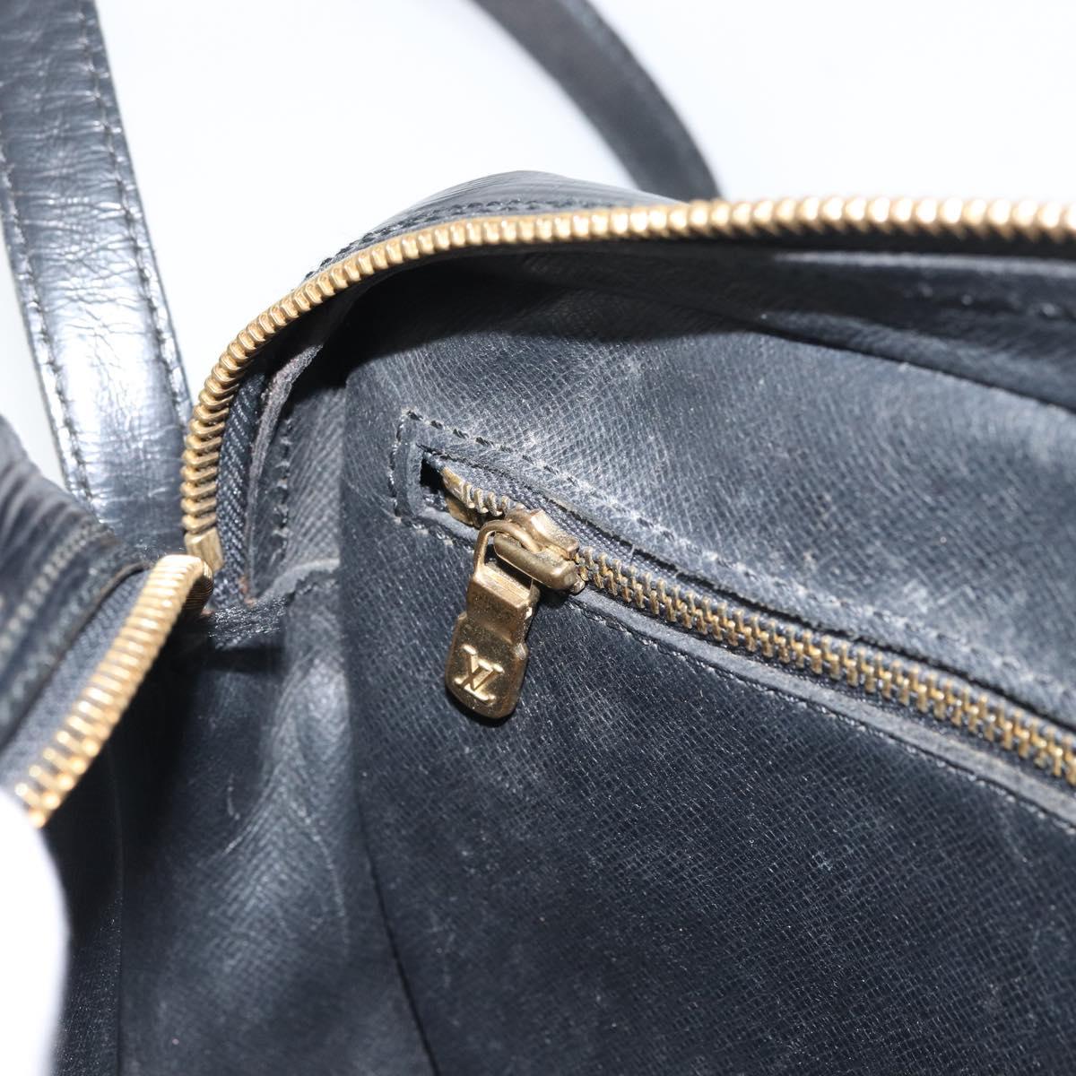 LOUIS VUITTON Epi Jeune Fille MM Shoulder Bag Black M52152 LV Auth BA8955