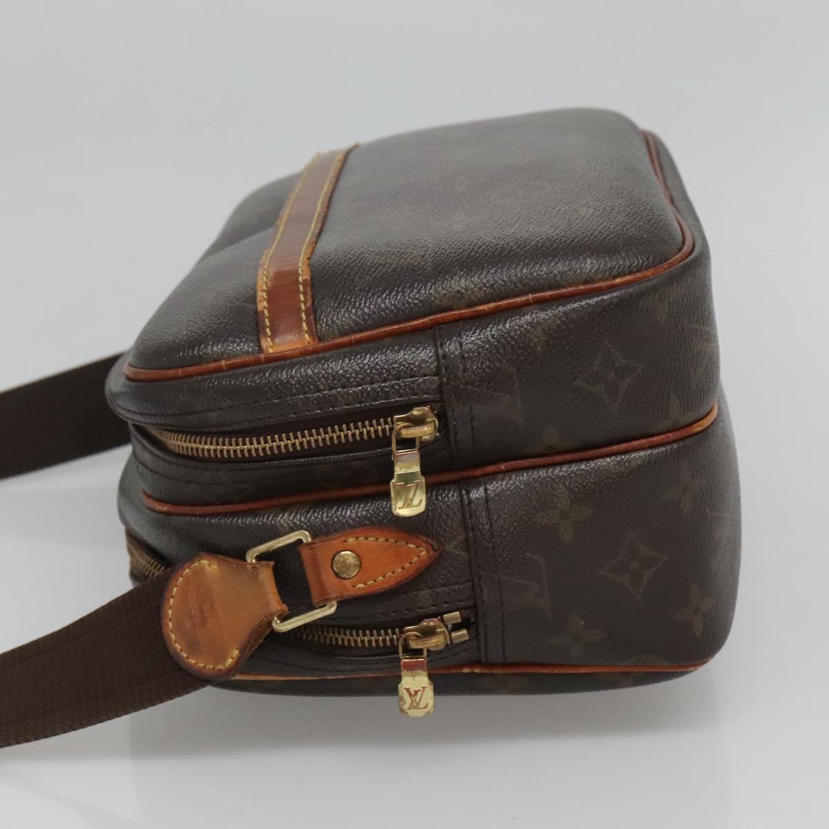 LOUIS VUITTON Monogram Reporter PM Shoulder Bag M45254 LV Auth BA896