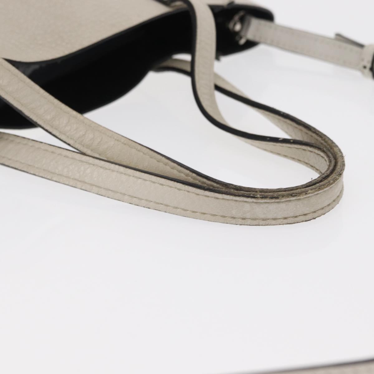 BALENCIAGA Everyday Tote XXS Bag Leather 2way White Silver 551815 Auth BA8961