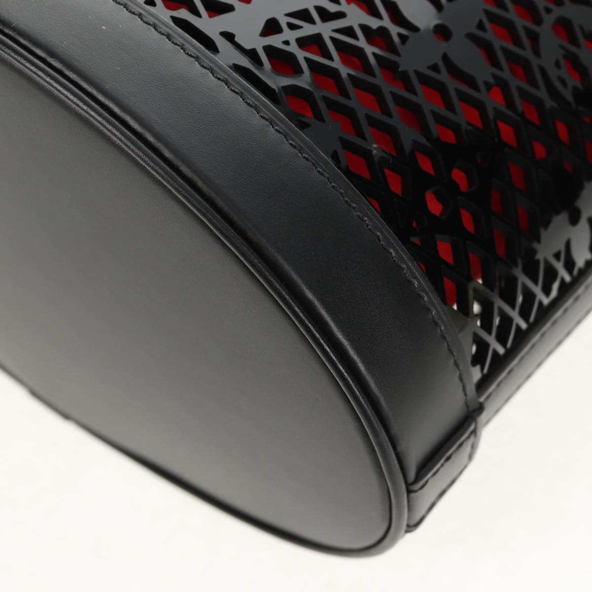 LOUIS VUITTON Monogram Lace Bucket PM Shoulder Bag Black M20352 LV Auth BA8977AM