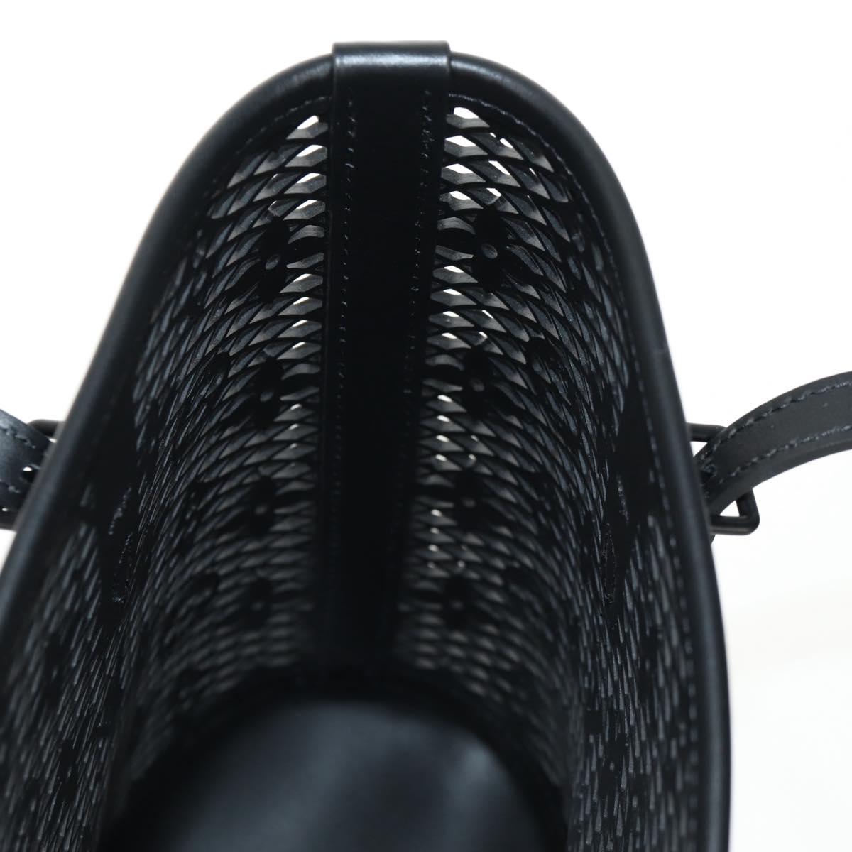 LOUIS VUITTON Monogram Lace Bucket PM Shoulder Bag Black M20352 LV Auth BA8977AM