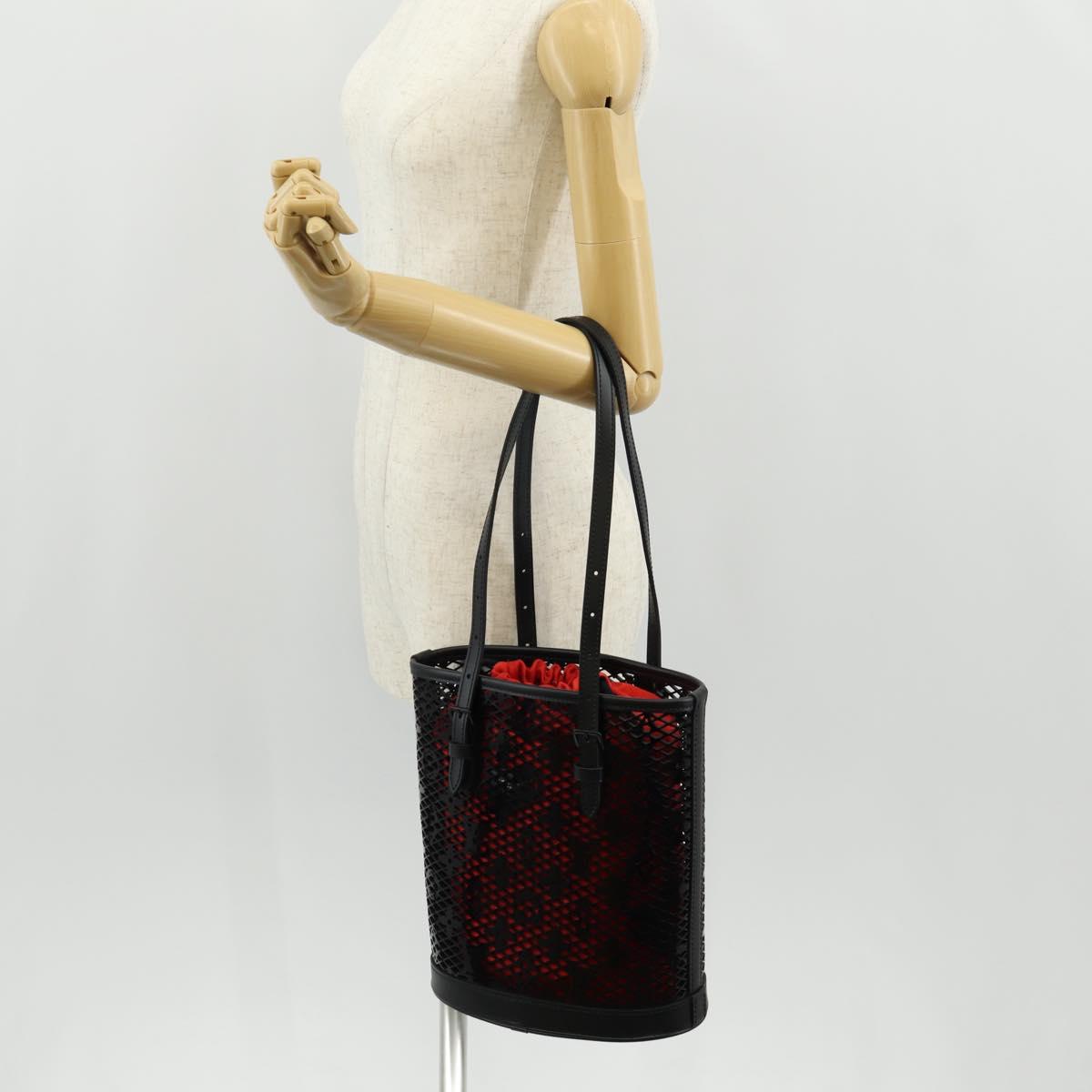 LOUIS VUITTON Monogram Lace Bucket PM Shoulder Bag Black M20352 LV Auth BA8977SAM