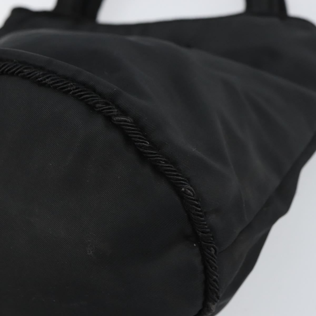 PRADA Hand Bag Nylon Black Auth BA8979