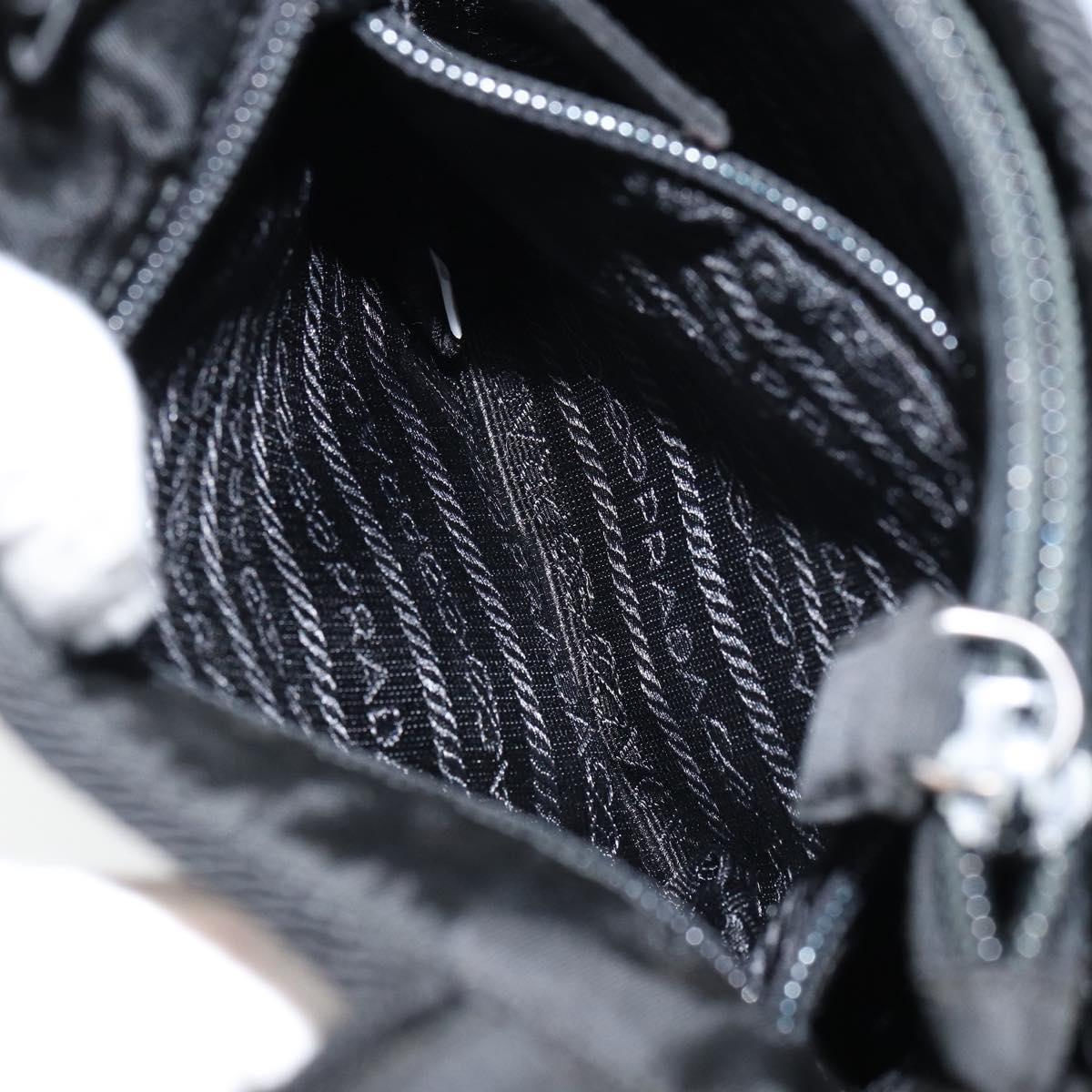 PRADA Hand Bag Nylon Black Auth BA8979