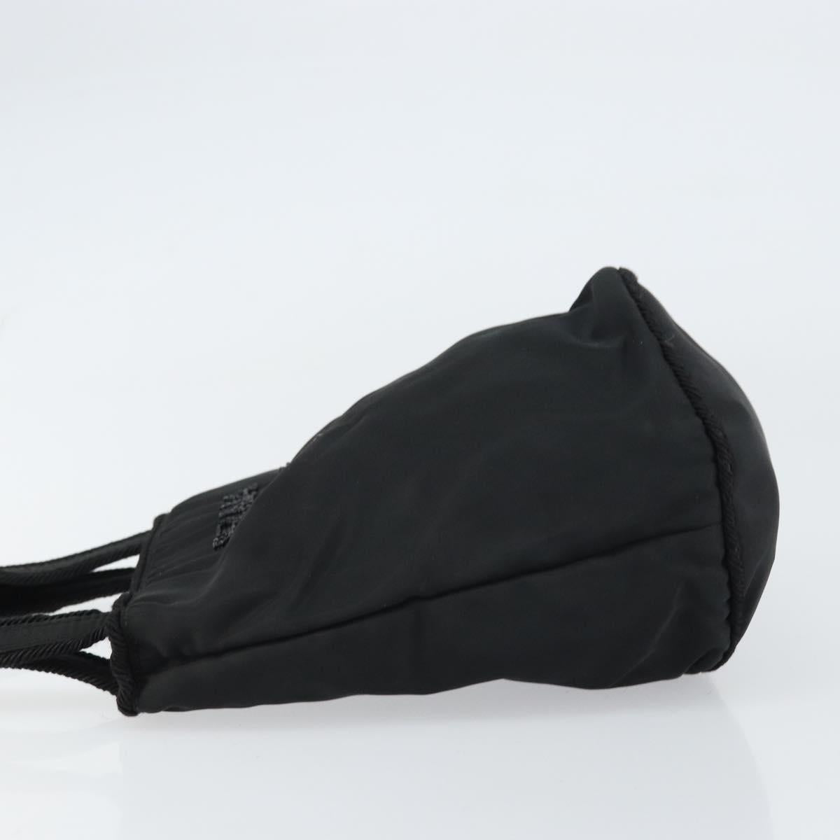 PRADA Hand Bag Nylon Black Auth BA8979