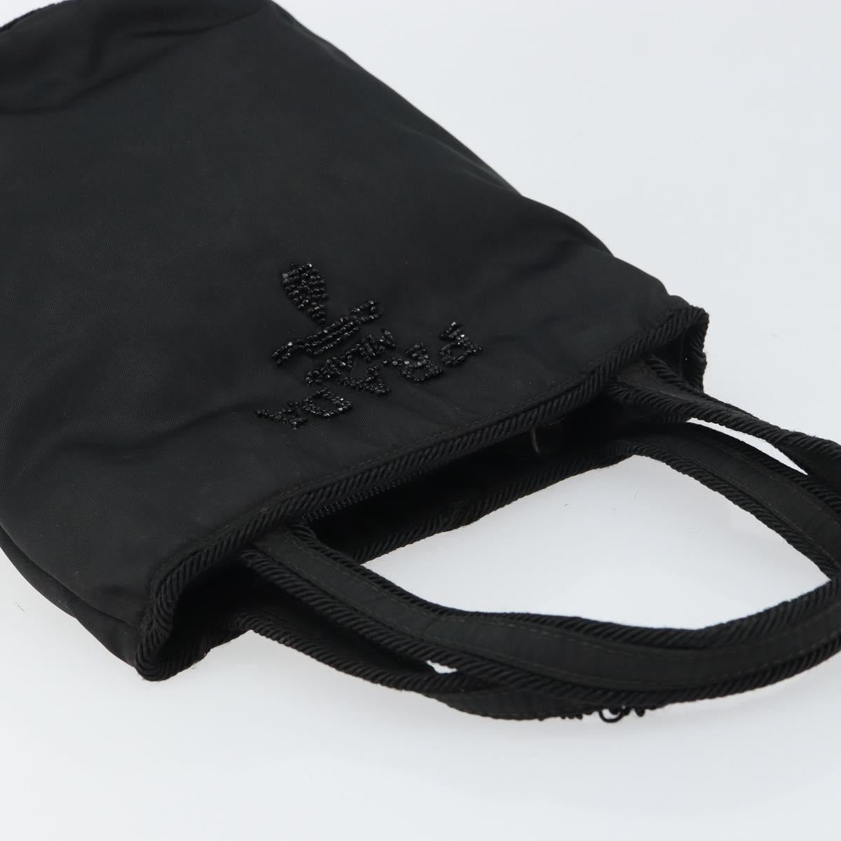 PRADA Hand Bag Nylon Black Auth BA8979