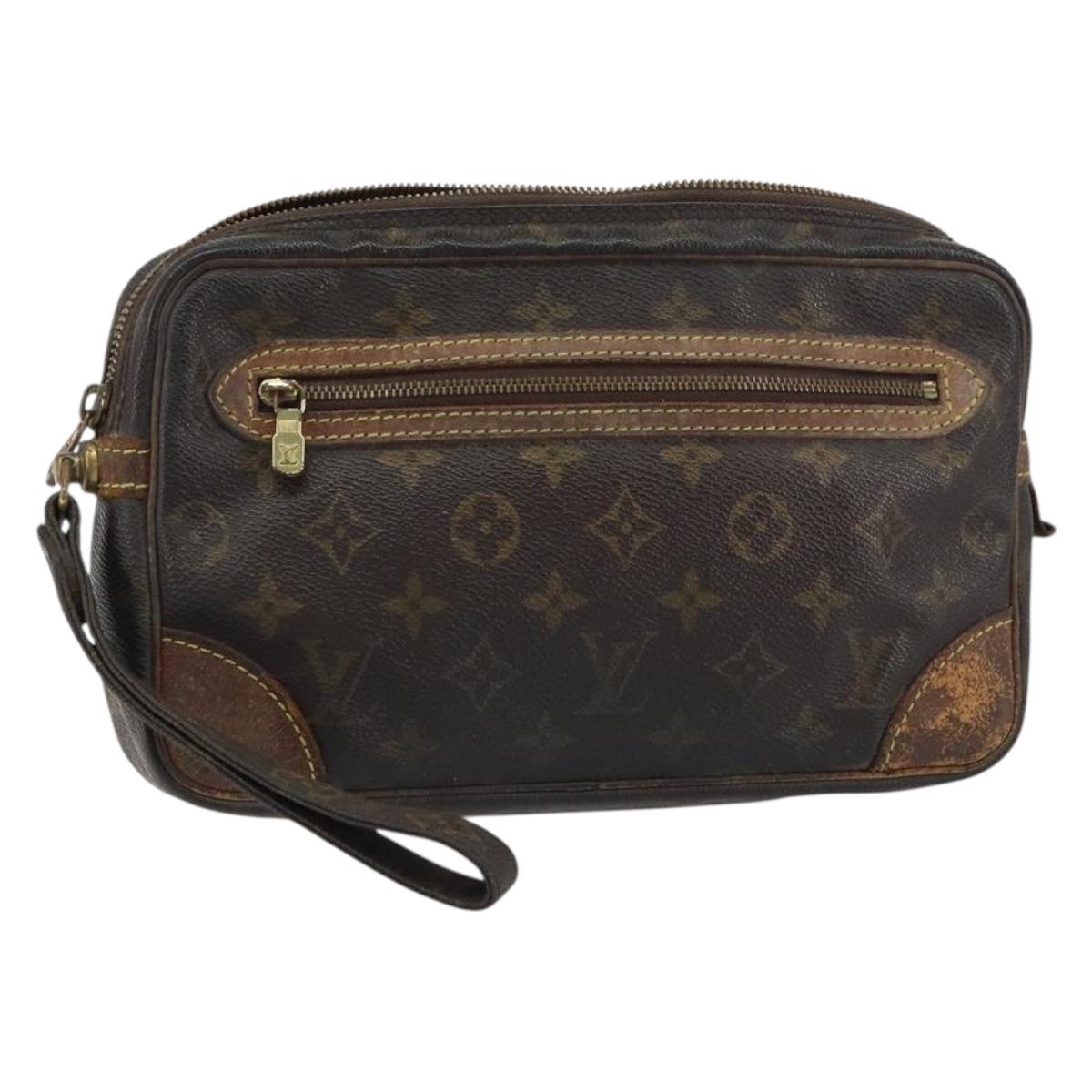 LOUIS VUITTON Monogram Marly Dragonne GM Clutch Bag M51825 LV Auth BA8980