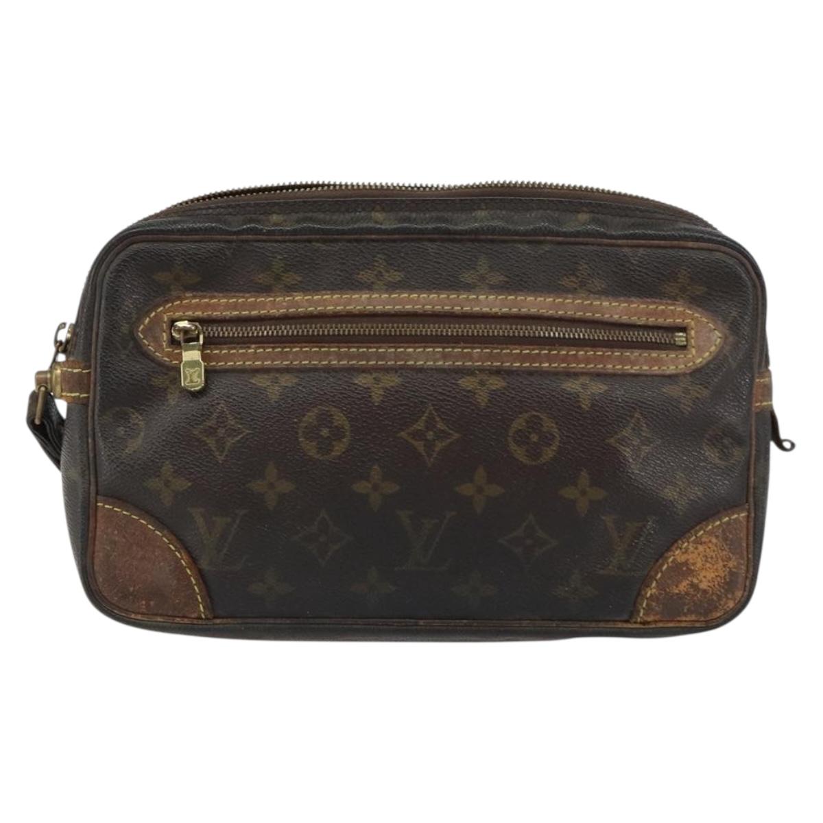 LOUIS VUITTON Monogram Marly Dragonne GM Clutch Bag M51825 LV Auth BA8980