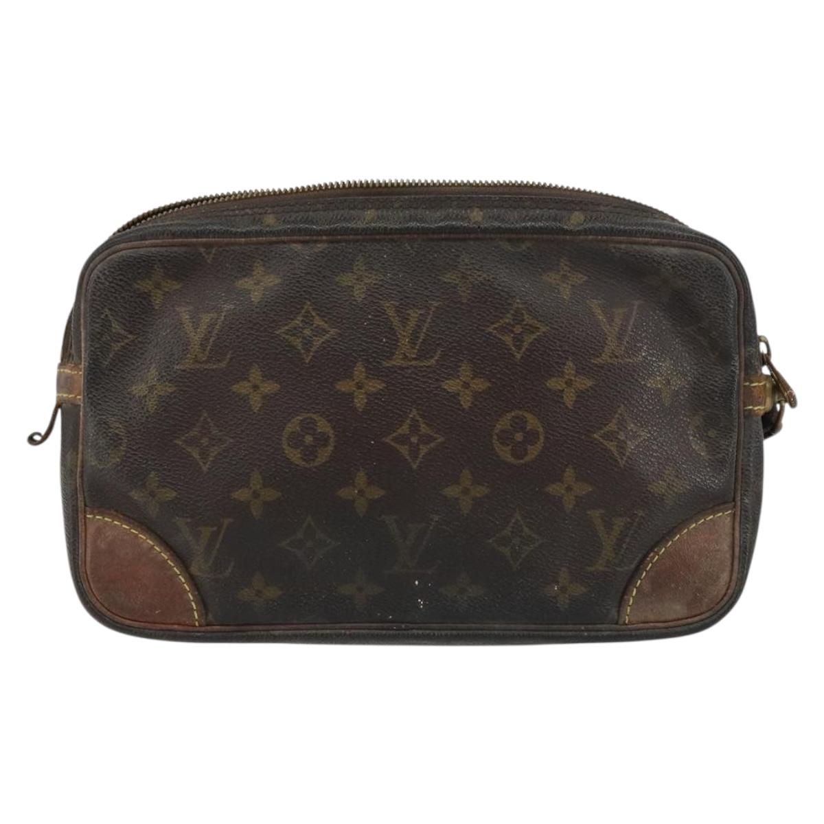 LOUIS VUITTON Monogram Marly Dragonne GM Clutch Bag M51825 LV Auth BA8980