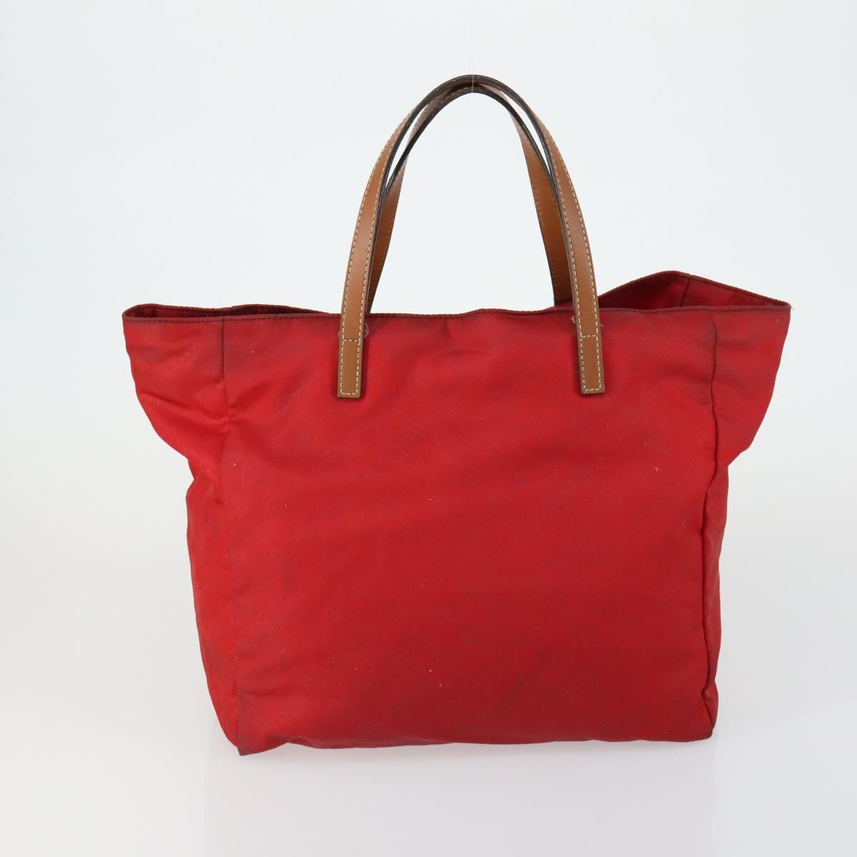 GUCCI GG Plus Supreme Bag PVC Leather Nylon 3 Set Beige Red black Auth BA8987