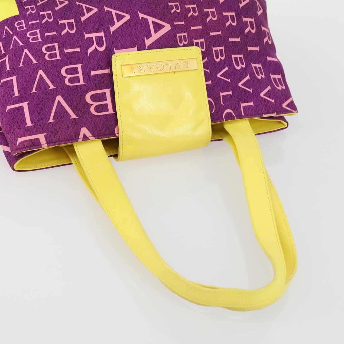 VALENTINO Bulgari Chloe Bag Leather Canvas 3 Set Pink Brown purple Auth BA8988
