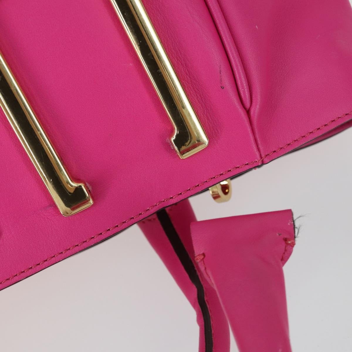 VALENTINO Bulgari Chloe Bag Leather Canvas 3 Set Pink Brown purple Auth BA8988