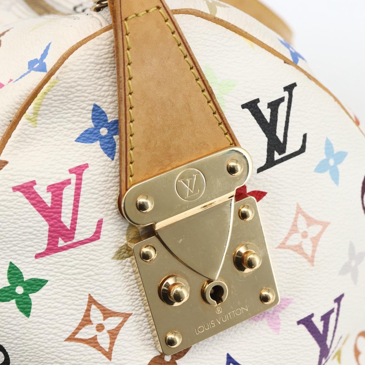 LOUIS VUITTON Monogram Multicolor Keepall 45 Bag White M92641 LV Auth BA8992SAV