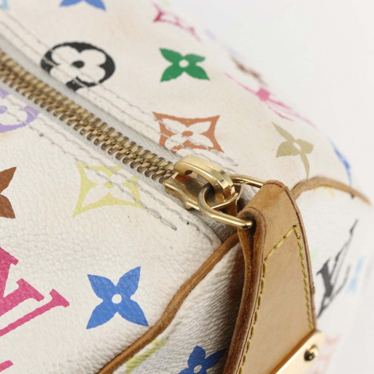 LOUIS VUITTON Monogram Multicolor Keepall 45 Bag White M92641 LV Auth BA8992SAV