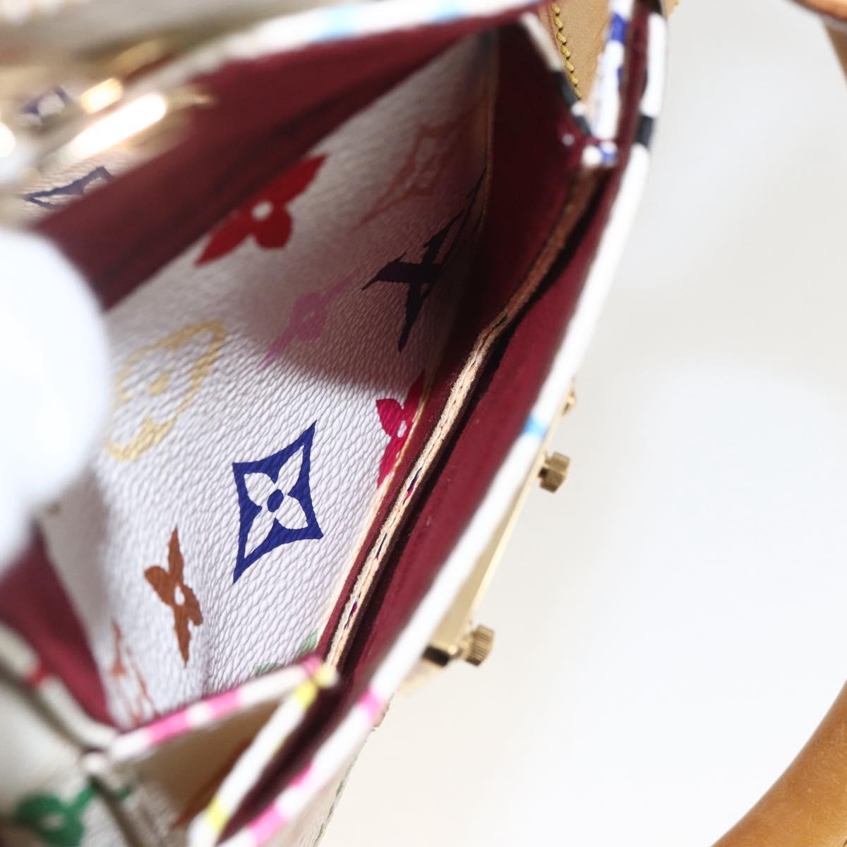 LOUIS VUITTON Monogram Multicolor Keepall 45 Bag White M92641 LV Auth BA8992SAV