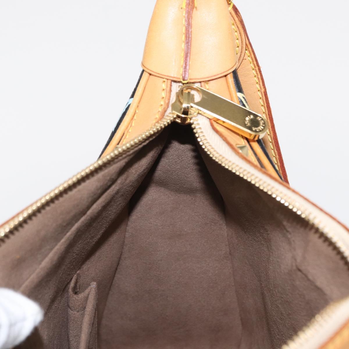 LOUIS VUITTON Monogram Multicolor Boulogne Bag Black M92638 LV Auth BA8993V