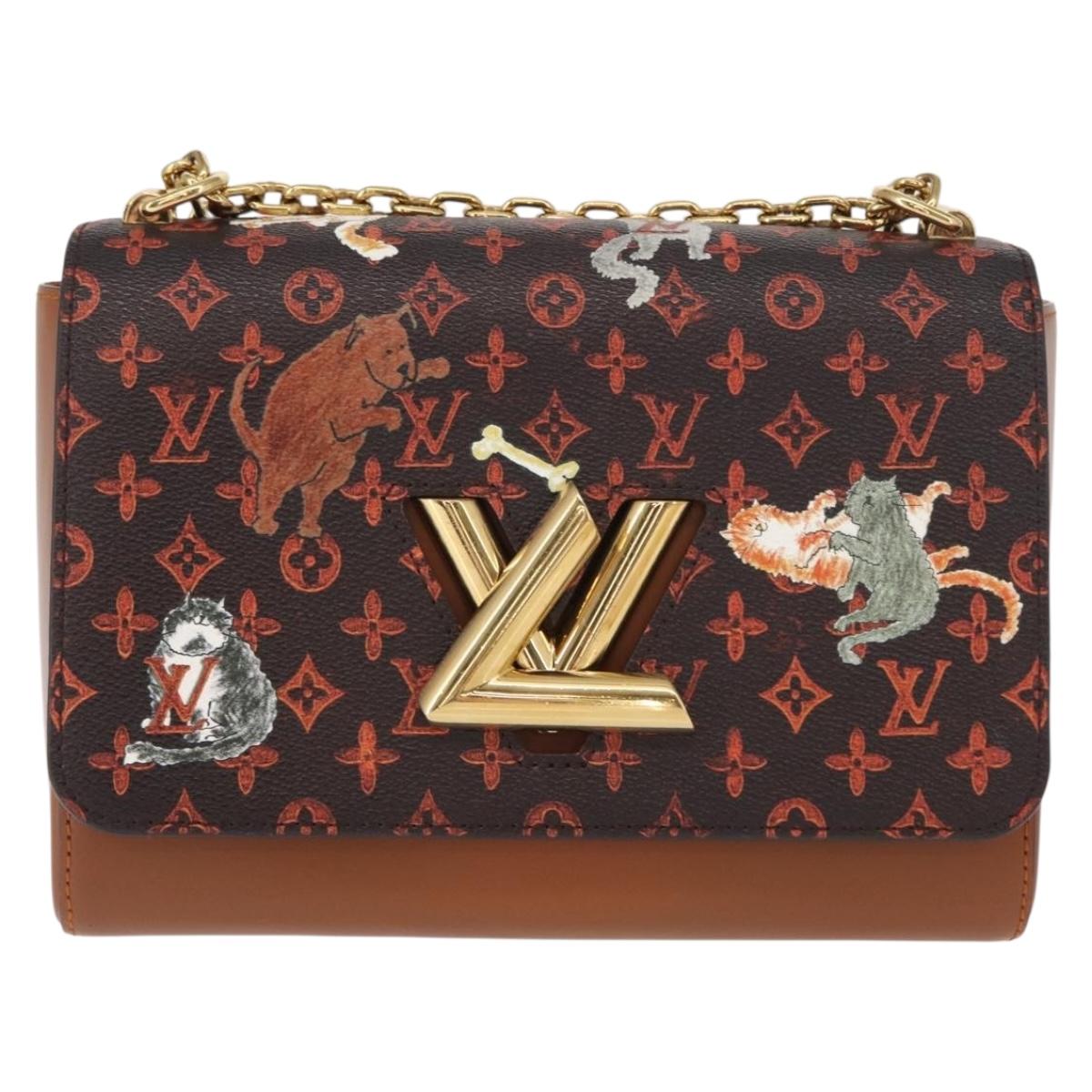 LOUIS VUITTON Catgram Twist MM Shoulder Bag M44408 LV Auth BA8995SAM