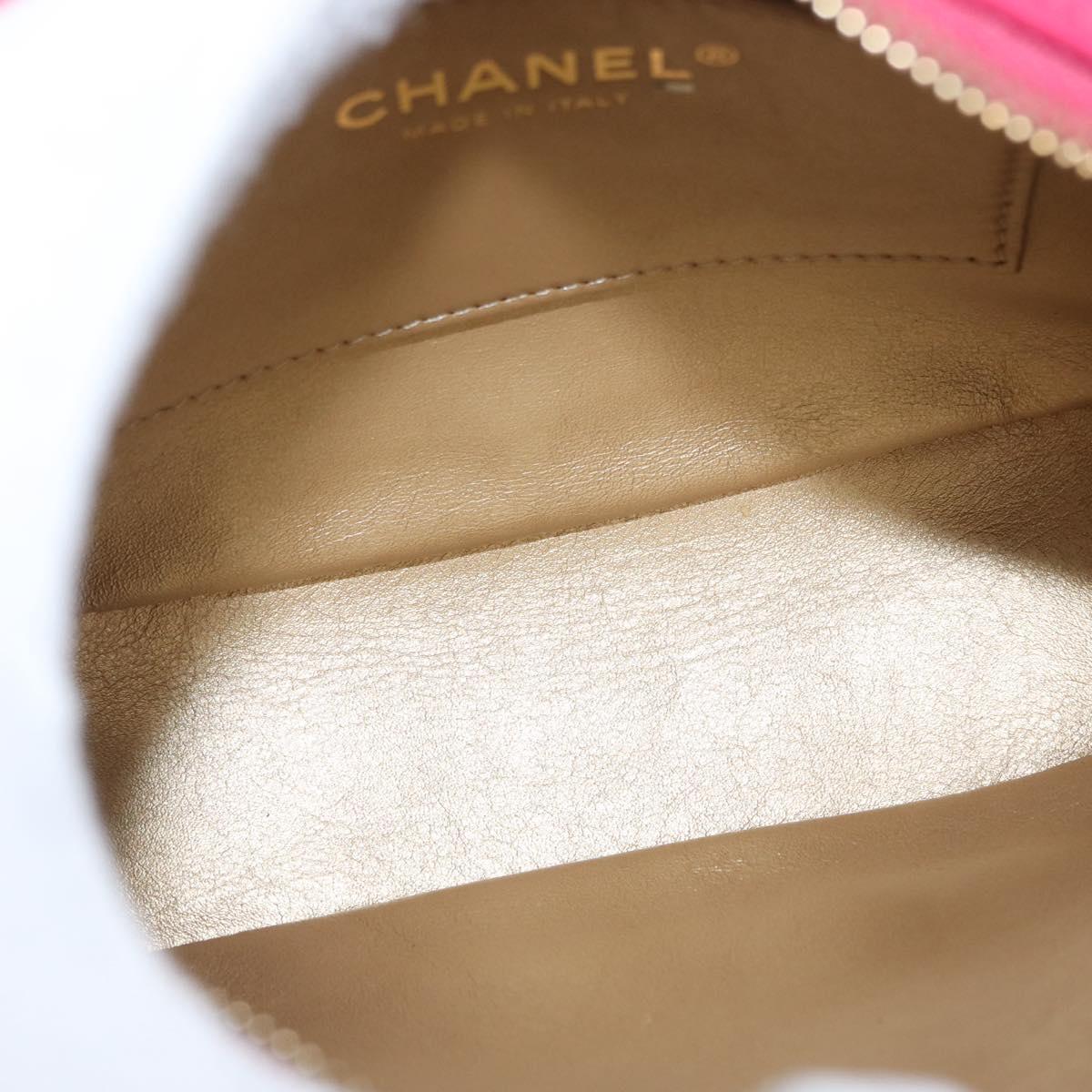 CHANEL Matelasse Chain Big Coco Camera Bag Bag Lamb Skin Pink CC Auth BA8999SAM