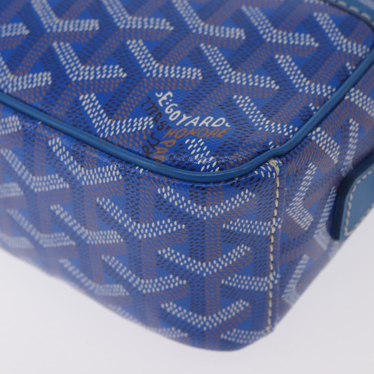 GOYARD Herringbone Cup Veil PM Shoulder Bag PVC Blue Auth BA9006SAM