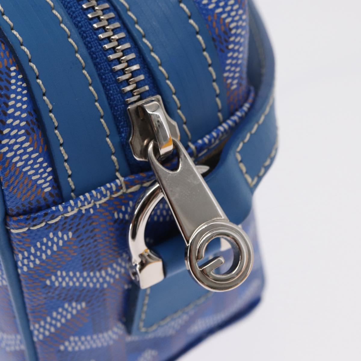 GOYARD Herringbone Cup Veil PM Shoulder Bag PVC Blue Auth BA9006SAM