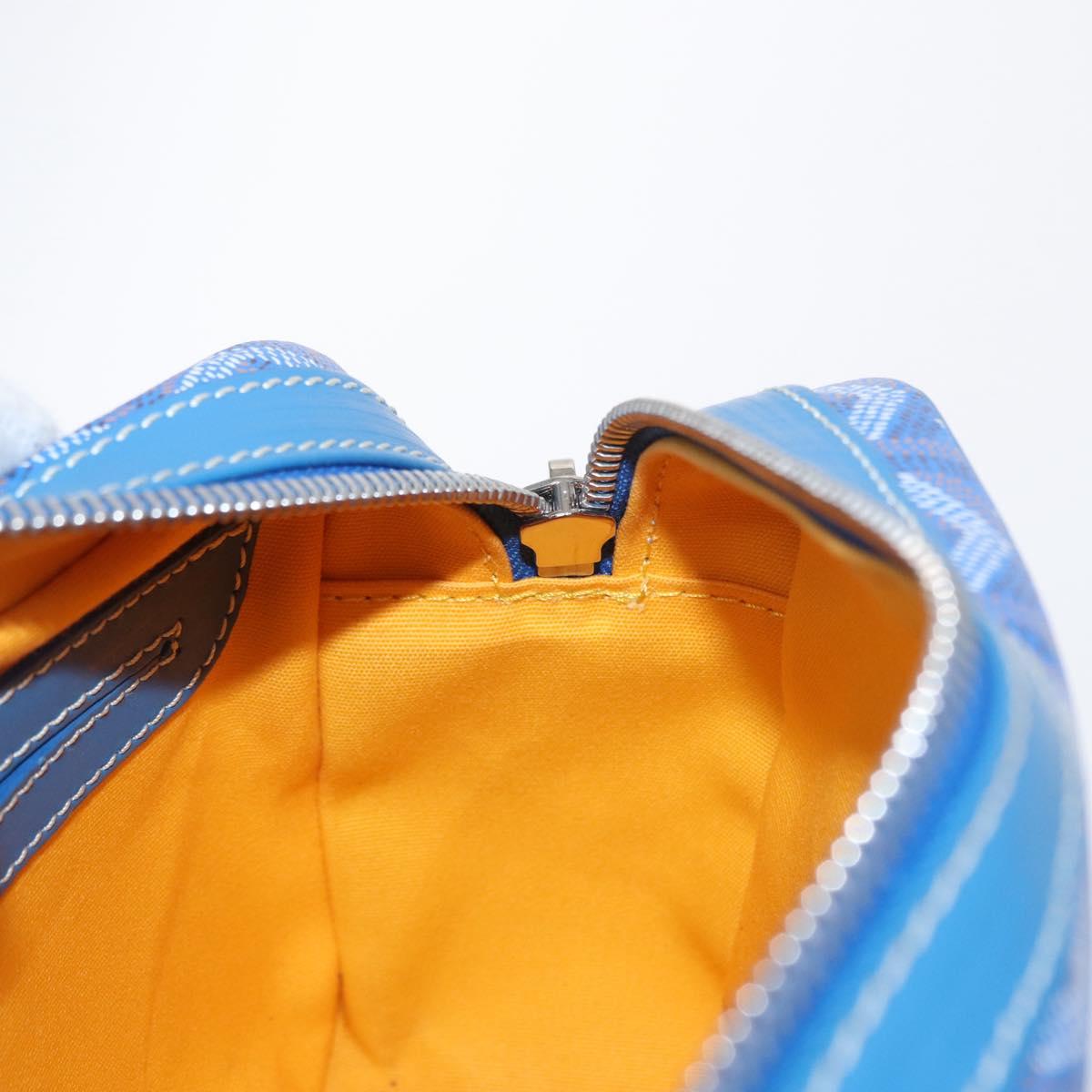 GOYARD Herringbone Cup Veil PM Shoulder Bag PVC Blue Auth BA9006SAM