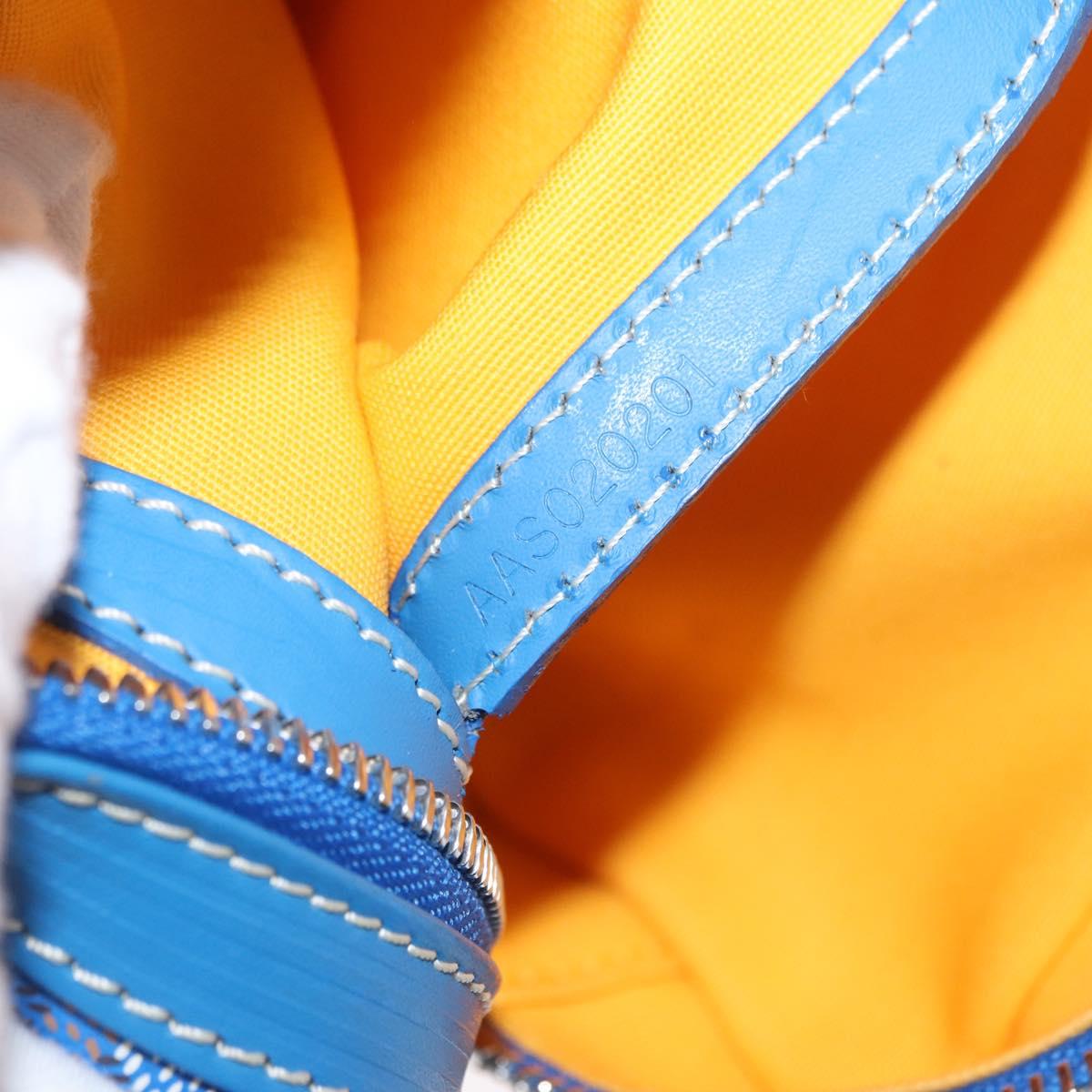 GOYARD Herringbone Cup Veil PM Shoulder Bag PVC Blue Auth BA9006SAM