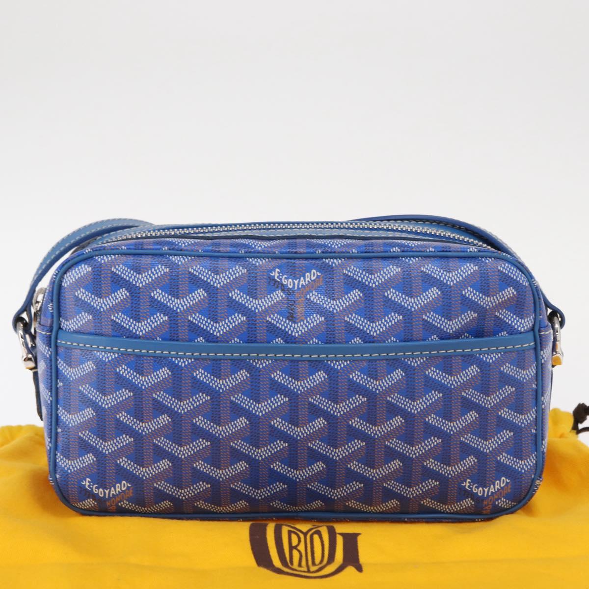 GOYARD Herringbone Cup Veil PM Shoulder Bag PVC Blue Auth BA9006SAM