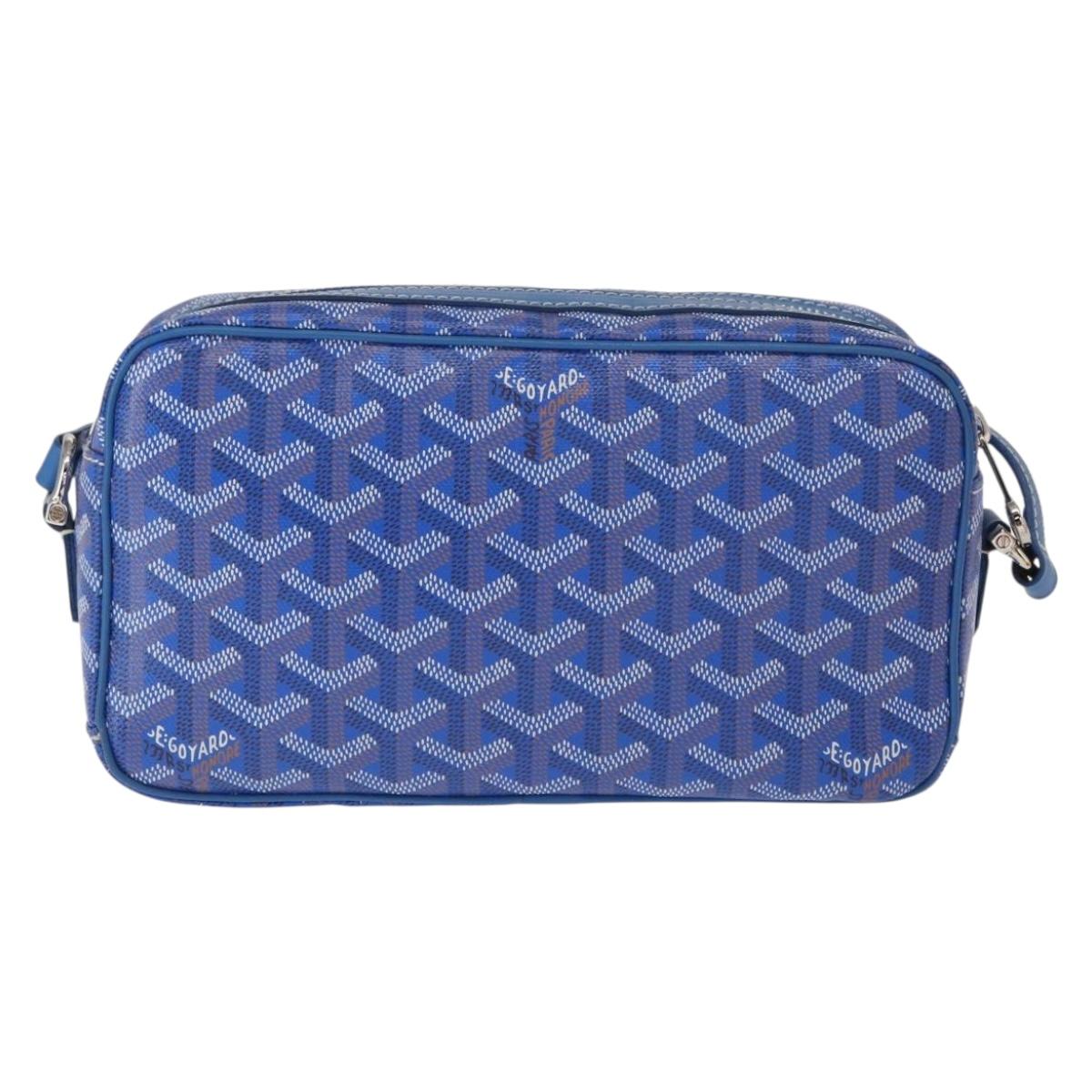GOYARD Herringbone Cup Veil PM Shoulder Bag PVC Blue Auth BA9006SAM
