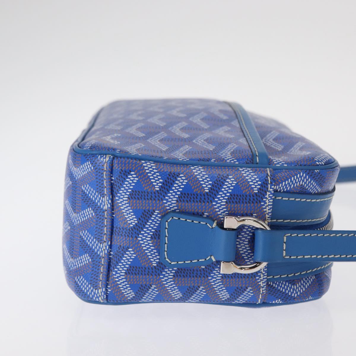 GOYARD Herringbone Cup Veil PM Shoulder Bag PVC Blue Auth BA9006SAM