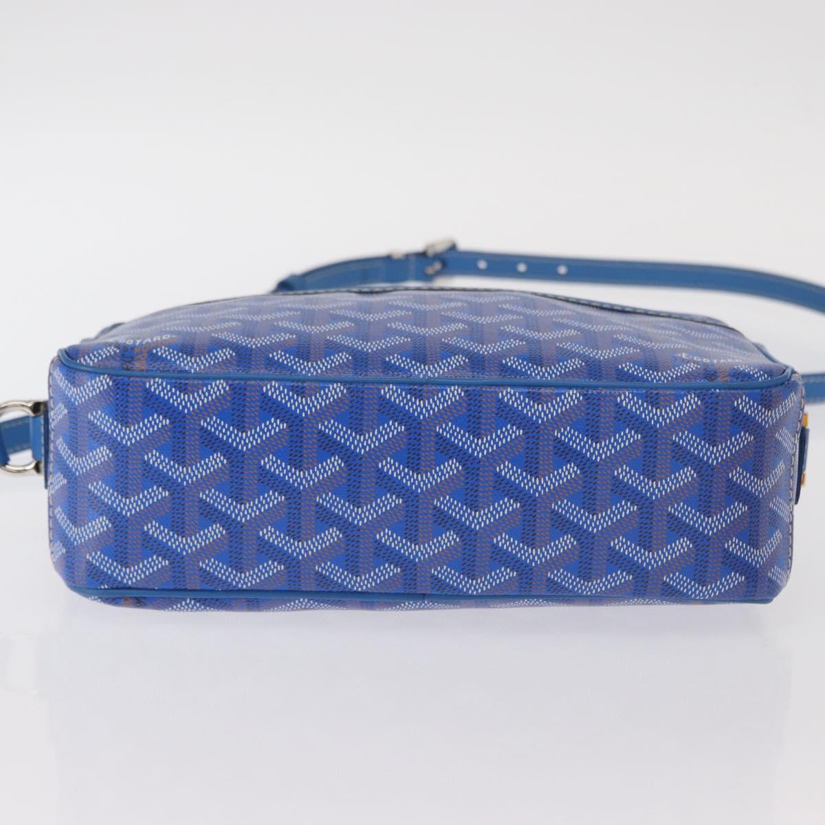 GOYARD Herringbone Cup Veil PM Shoulder Bag PVC Blue Auth BA9006SAM