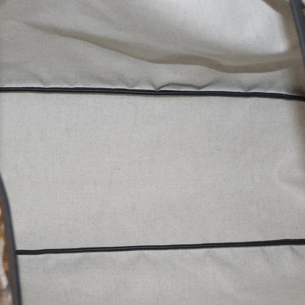 GOYARD Herringbone Saint Louis PM Tote Bag PVC Black Auth BA9007SM