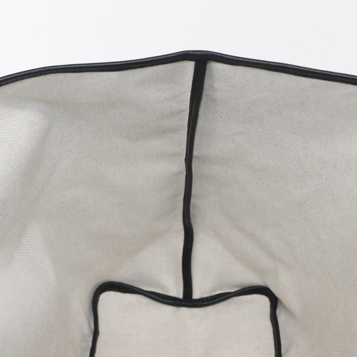 GOYARD Herringbone Saint Louis PM Tote Bag PVC Black Auth BA9007SM