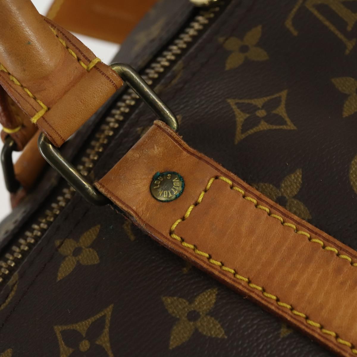 LOUIS VUITTON Monogram Keepall 60 Boston Bag M41422 LV Auth BA9012