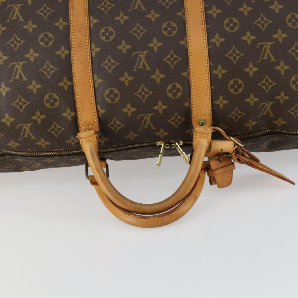 LOUIS VUITTON Monogram Keepall 60 Boston Bag M41422 LV Auth BA9012